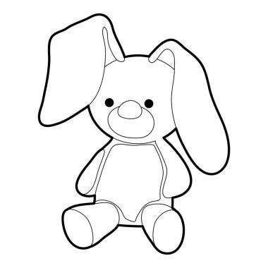 Yumuşak oyuncak simgesi, anahat stili