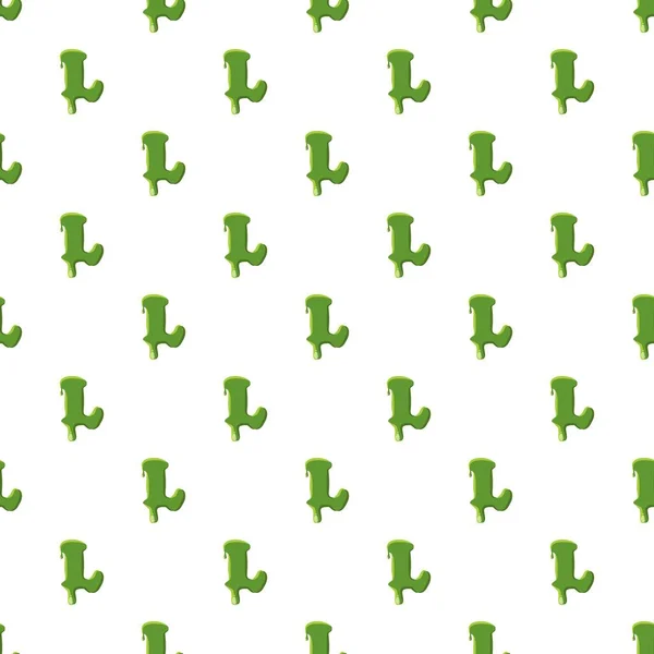 Buchstabe l aus grünem Schleim — Stockvektor