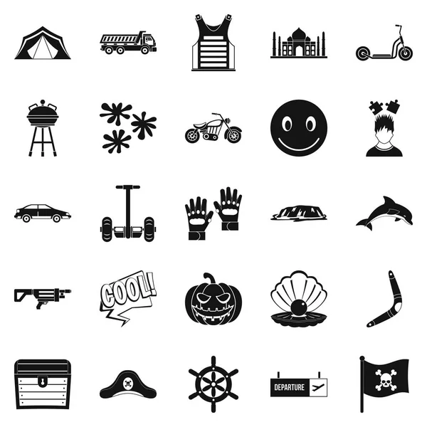 Otel Icons set, basit tarzı sakin ol