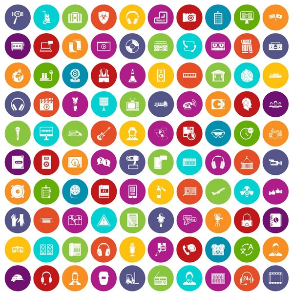 renk 100 kulaklık Icons set