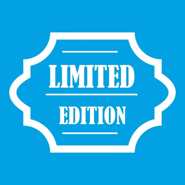 Icono de edición limitada blanco — Vector de stock