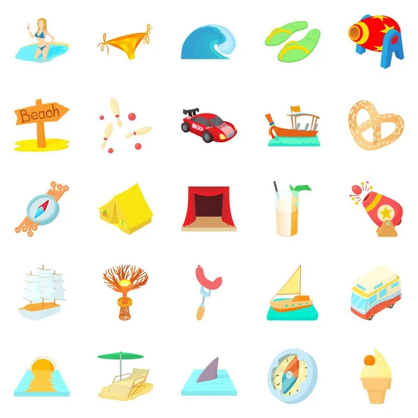 Risk Icons set, karikatür tarzı