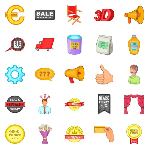 Reklam Icons set, karikatür tarzı