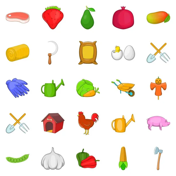 Kasaplık Icons set, karikatür tarzı