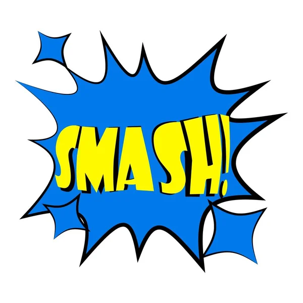 Smash, explosion pratbubblan, tecknad stil — Stock vektor