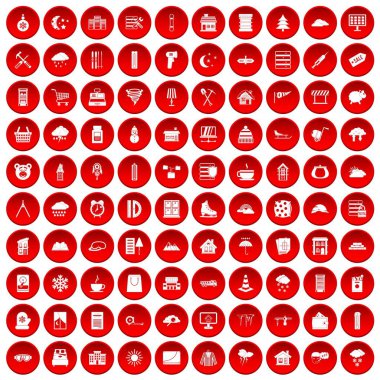 kırmızı 100 windows Icons set