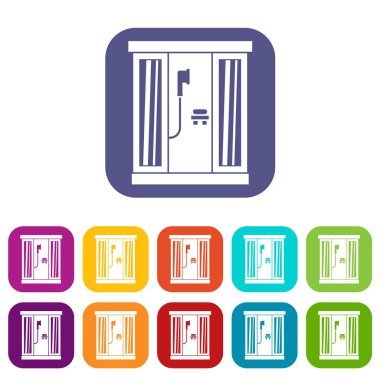 Duş Kabin Icons set