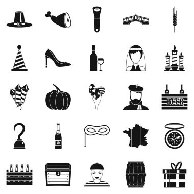 Meze Icons set, basit tarzı