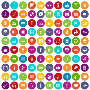 100 karaoke simgeler renk ayarla