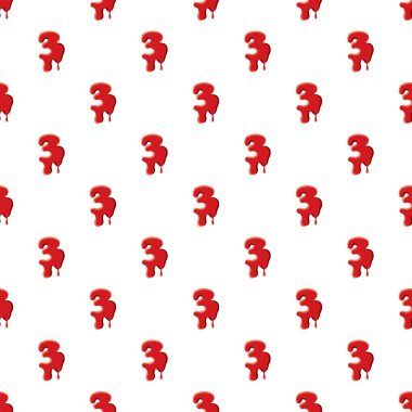 Üç sayı beyaz arka plan üzerinde izole