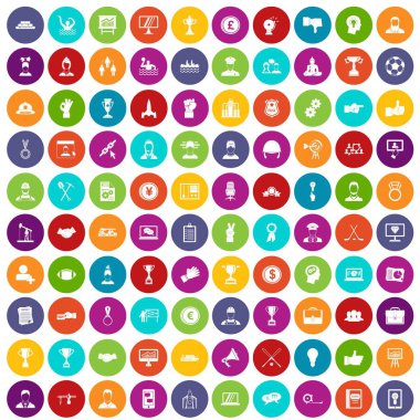 100 liderlik simgeler renk ayarla