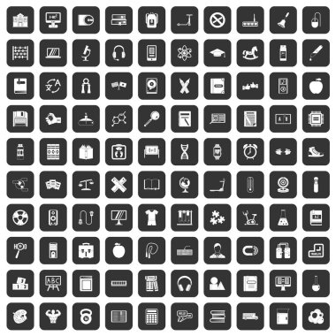 Çocuklar kutsal kişilerin resmi öğrenme 100 siyah ayarla