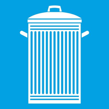 Çöp kutu simgesi Beyaz