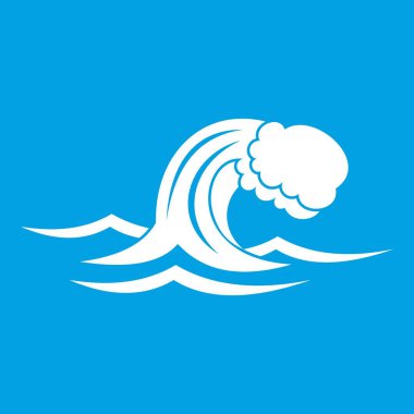 Köpüklü Dalga simgesi beyaz