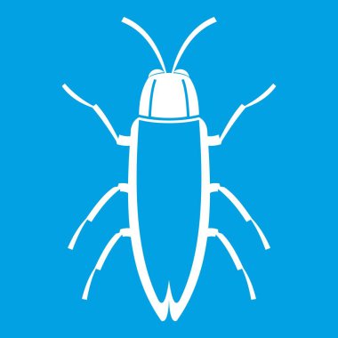 Hamam böceği simgesi beyaz