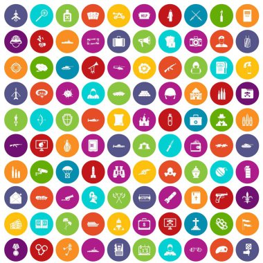 100 askeri simgeler renk ayarla