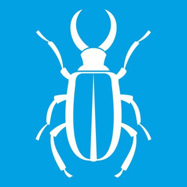 Lucanus cervus simgesi beyaz