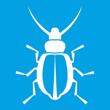 Böceği simgesi beyaz