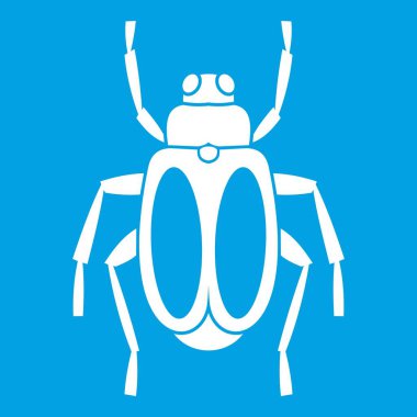 Bok böceği simgesi beyaz