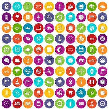 100 motorsport simgeler renk ayarla