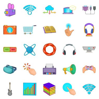 Ek simgeler kümesi, karikatür tarzı