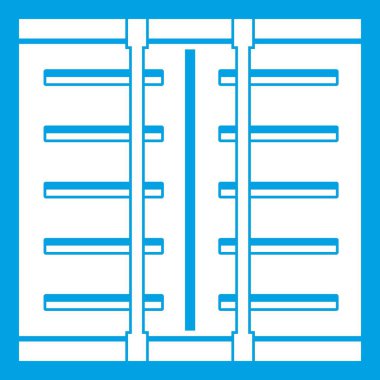 Jaluzi simgesi beyaz