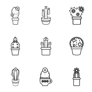 Kaktüs Icons set, anahat stili