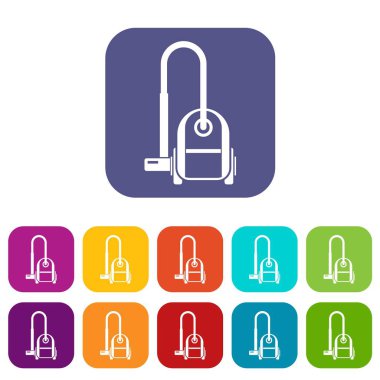 Elektrikli süpürge Icons set