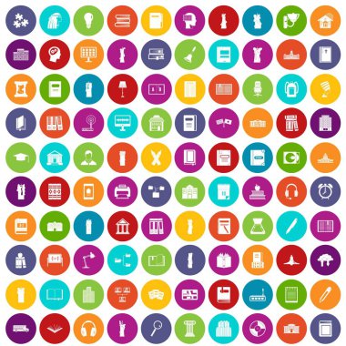 100 kitaplık simgeleri renk ayarla