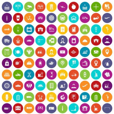 100 yükleyici simgeler renk ayarla