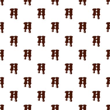 Latin alfabesinden çikolatadan yapılmış H harfi