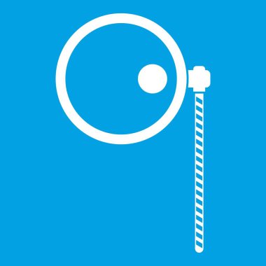 Tek gözlük simgesi beyaz