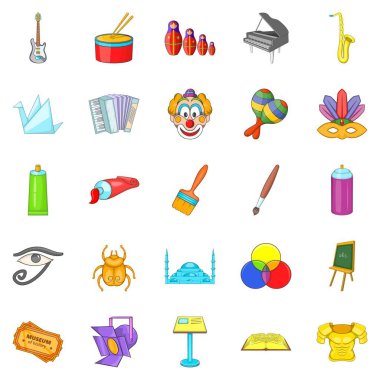 Film Icons set, karikatür tarzı