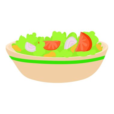 Salata ikonu, çizgi film tarzı