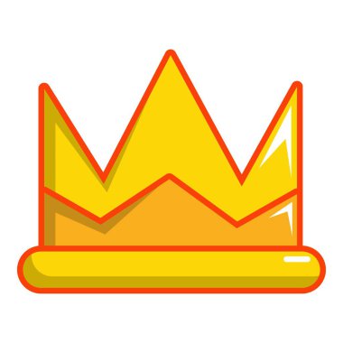 Kral oğlu taç simgesi, karikatür tarzı