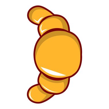 Kruvasan simgesi, karikatür tarzı