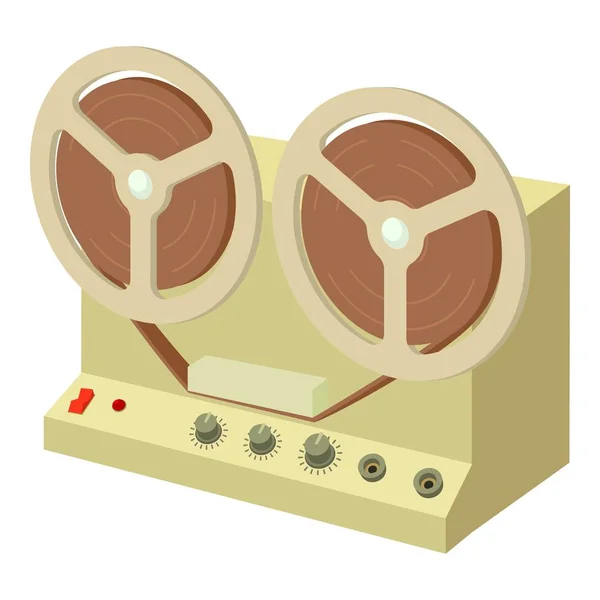 Icono de grabadora de sonido, estilo de dibujos animados — Archivo Imágenes Vectoriales