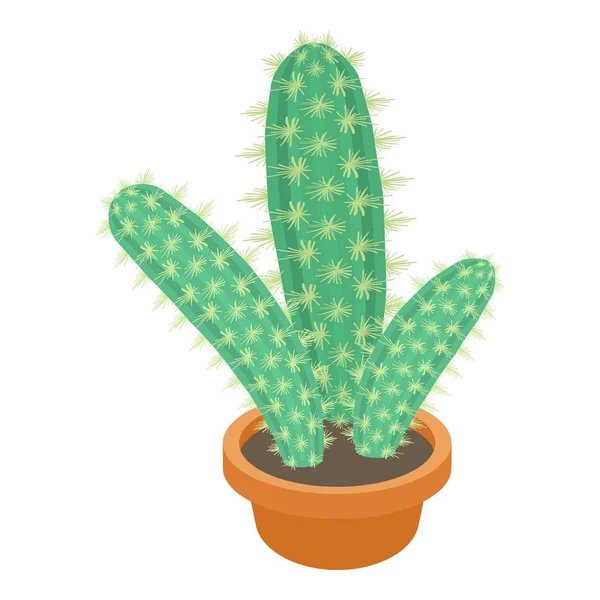 Icono de cactus del desierto, estilo de dibujos animados — Vector de stock