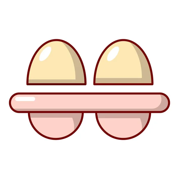 Taze yumurta simgesi, karikatür tarzı — Stok Vektör