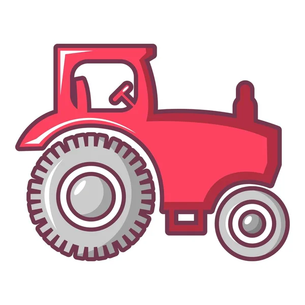 Tractor icoon, cartoon stijl — Stockvector