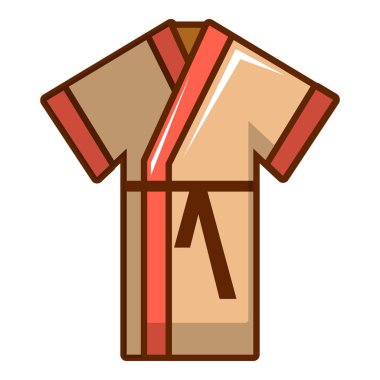 Bornoz simgesi, karikatür tarzı