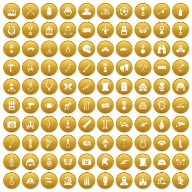 Altın 100 Müzesi Icons set