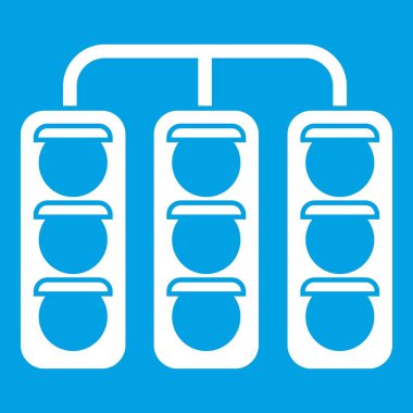 Trafik ışığı simgesi beyaz