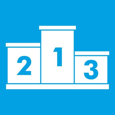 Podyum kazananlar simgesi beyaz