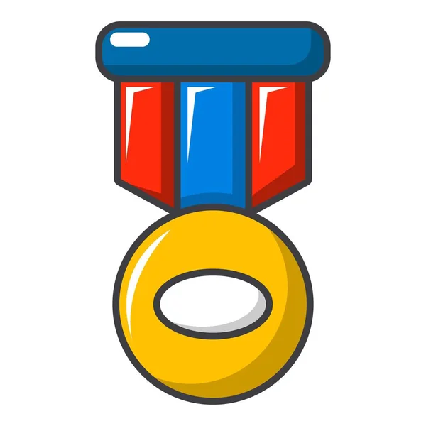 Sport medal icon, cartoon style — Stock Vector