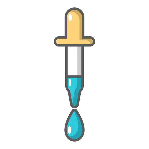 Pipetteer pictogram, cartoon stijl — Stockvector