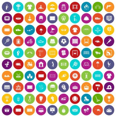 100 Bahçesi simgeler renk ayarla