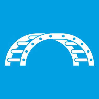 Bir bahçesi simgesi beyaz merdiven çıkma