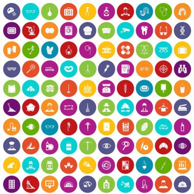 100 meslek simgeler renk ayarla