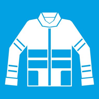 İtfaiyeci ceket simgesi beyaz